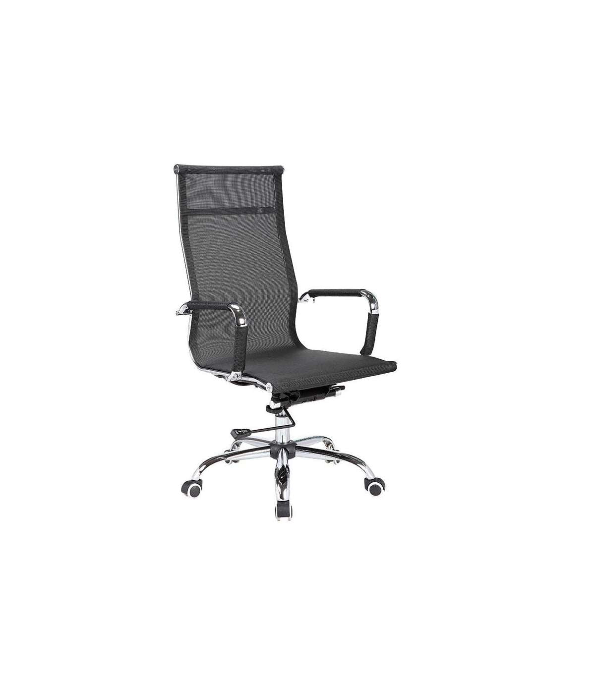 Silla Despacho Giratoria Elevable Acabado Negro, 60 Cm(ancho) 108-115 Cm(altura) 66cm(fond_0