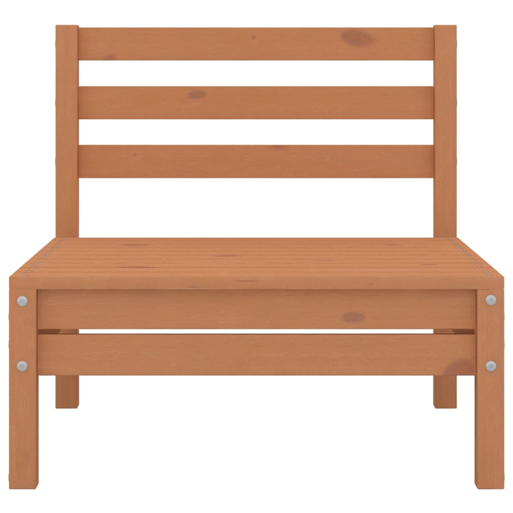 Juego Muebles De Jardín 5 Pzas Madera Maciza Pino Marrón Miel / Vetonek_5