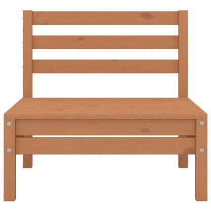 Juego Muebles De Jardín 5 Pzas Madera Maciza Pino Marrón Miel / Vetonek_5