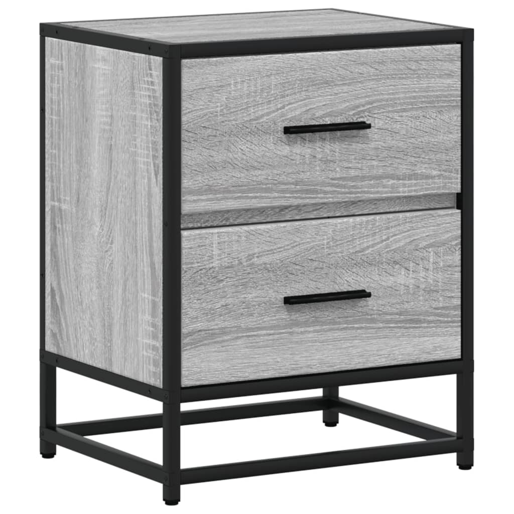Mesitas Noche 2 Uds Madera Ingeniería Gris Sonoma 40x31x50 Cm_4