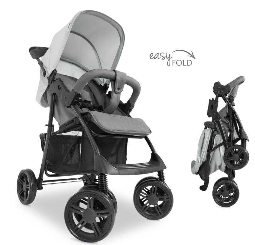 Carrito De Bebé Shopper Trío Hasta 22 Kg Capazo Duro Gris_2