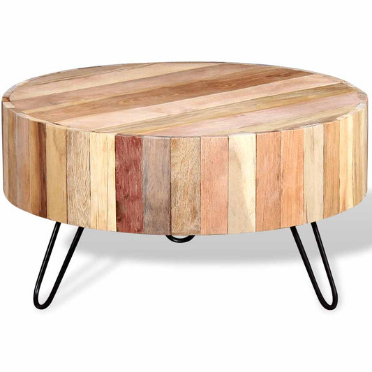 Mesa De Centro Madera Maciza Reciclada_0