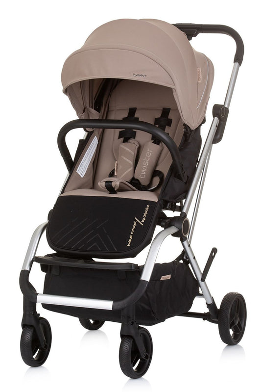 Silla De Paseo Hasta 22 Kg Y Rotación 360º Twister Macadamia_0
