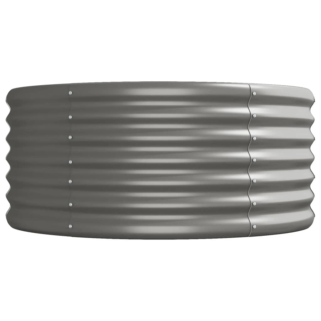 Jardinera Arriate Acero Galvanizado Gris 368x80x36 Cm_3