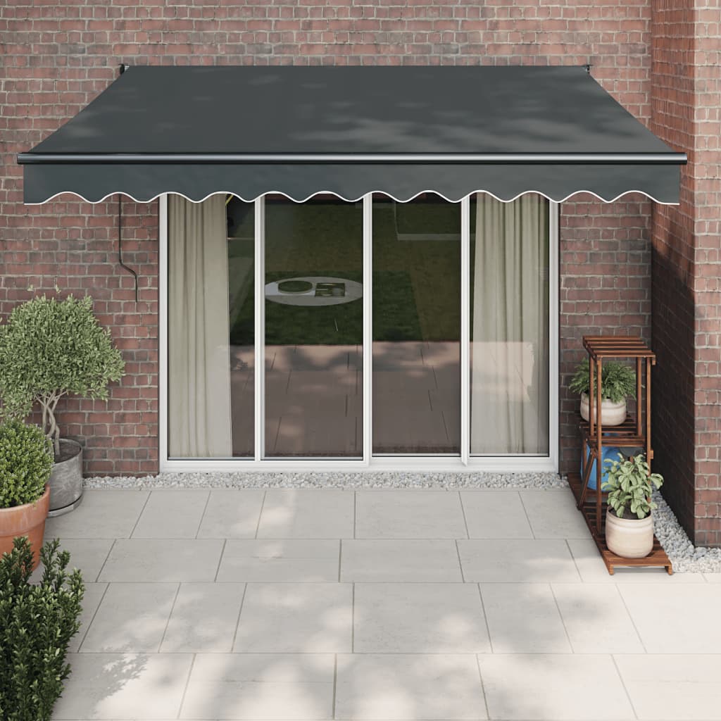 Toldo Retráctil Automático Gris Antracita 3x2,5 M_1