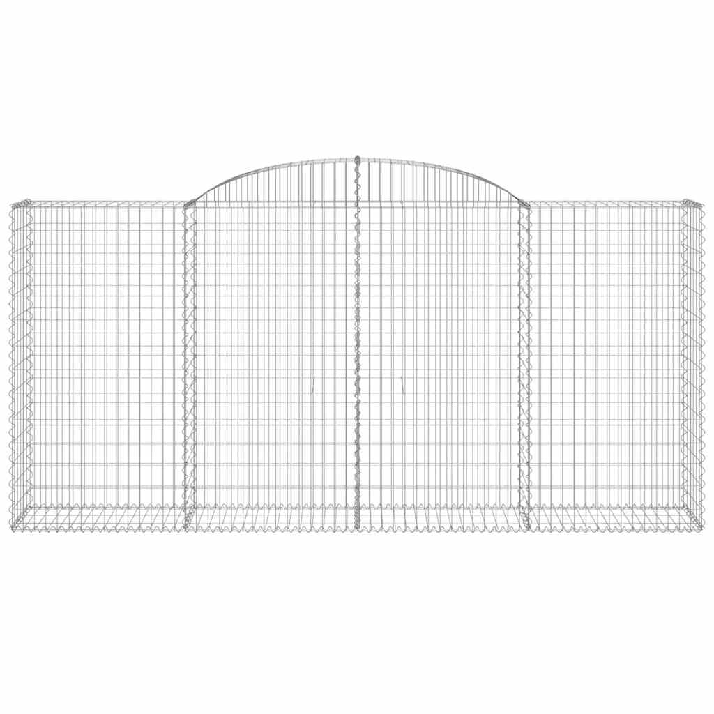Cestas De Gaviones 2 Uds Forma De Arco Hierro 300x50x140/160 Cm_3