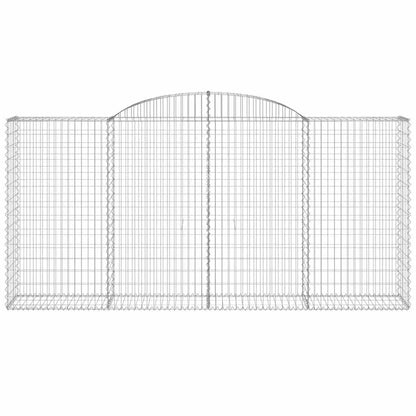 Cestas De Gaviones 2 Uds Forma De Arco Hierro 300x50x140/160 Cm_3