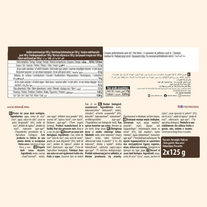 Postre Cacao Dark Bio Ecomil 2 uds de 125 g