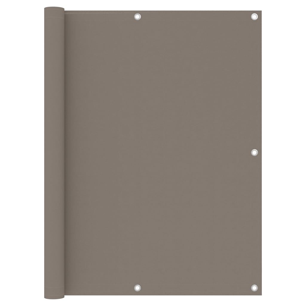 Vidaxl Toldo Para Balcón De Tela Oxford Gris Taupé 120x600 Cm_0