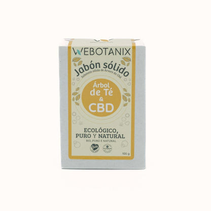 WeBotanix Jabón sólido CBD Bio 100 g CBD y Aloe Vera