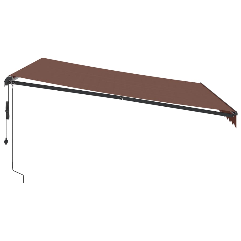 Toldo Retráctil Automático Marrón 400x350 Cm_3
