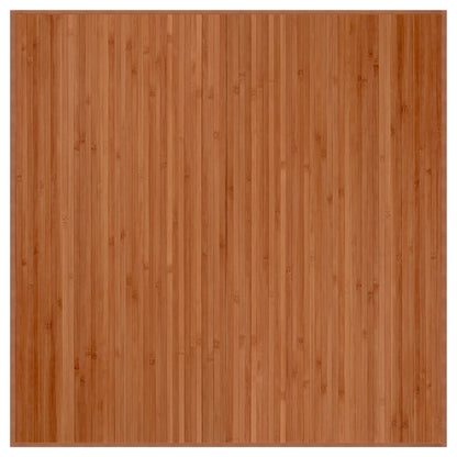 Vidaxl Alfombra Cuadrada Bambú Marrón 100x100 Cm_0