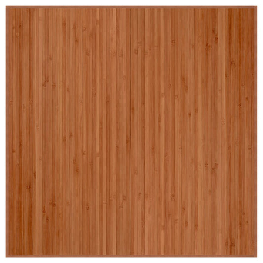 Vidaxl Alfombra Cuadrada Bambú Marrón 100x100 Cm_0