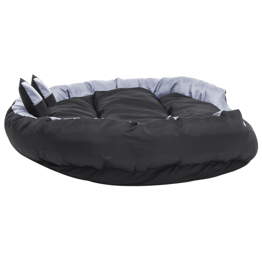 Vidaxl Cojín Para Perro Reversible Y Lavable Gris Y Negro 150x120x25 Cm_3