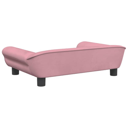 Cama Para Perros De Terciopelo Rosa 70x48x22 Cm / Vetonek_4