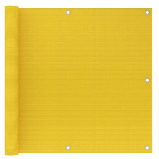 Vidaxl Toldo Para Balcón Hdpe Amarillo 90x300 Cm_0