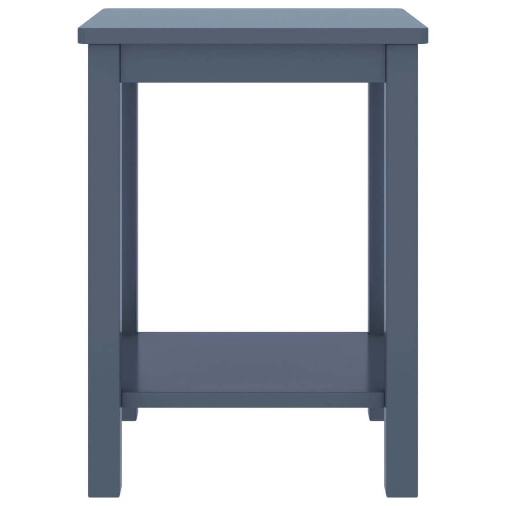 Vidaxl Mesita De Noche Madera Maciza De Mango Gris Claro 40x30x50 Cm_1