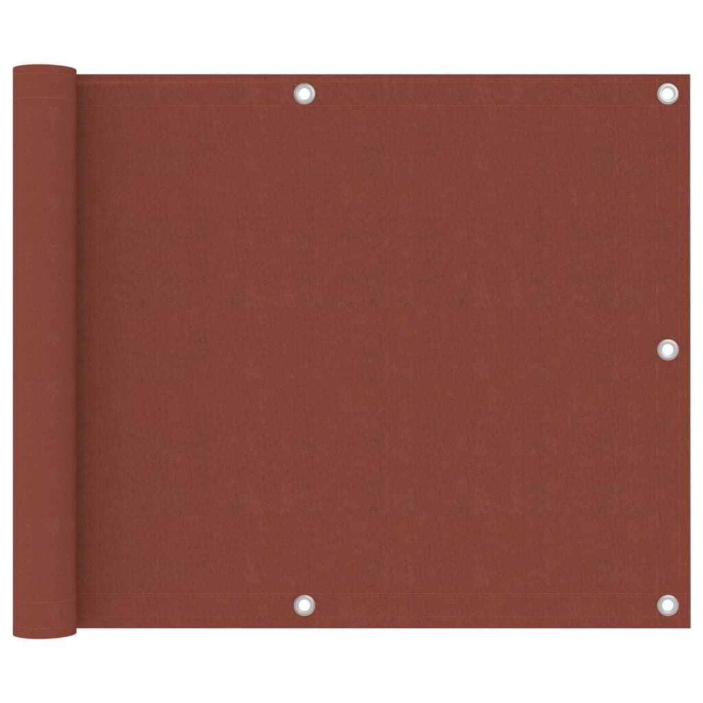 Vidaxl Toldo Para Balcón De Tela Oxford Terracota 75x500 Cm_0