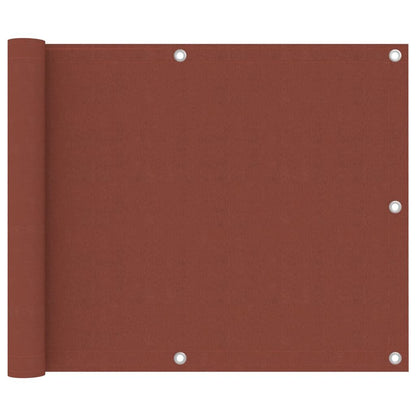 Vidaxl Toldo Para Balcón De Tela Oxford Terracota 75x500 Cm_0