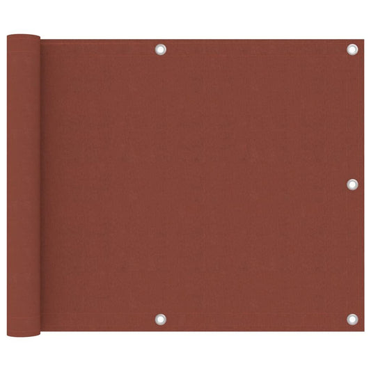 Vidaxl Toldo Para Balcón De Tela Oxford Terracota 75x500 Cm_0