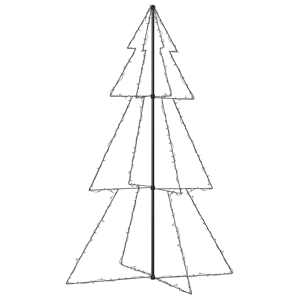 Árbol De Navidad Cono 240 Leds Interior Exterior 118x180 Cm_4
