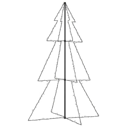 Árbol De Navidad Cono 240 Leds Interior Exterior 118x180 Cm_4