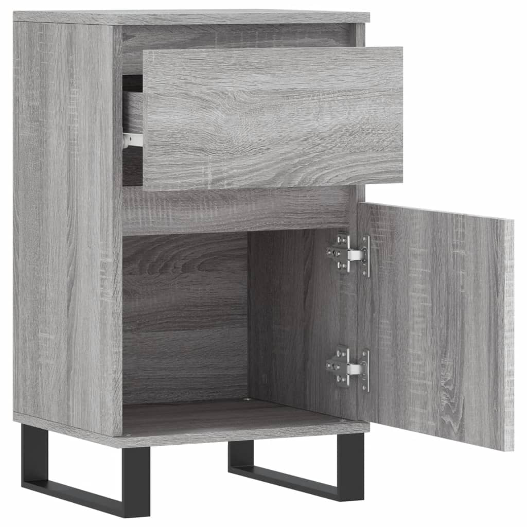 Aparador Madera De Ingeniería Gris Sonoma 40x35x70 Cm / Vetonek_1