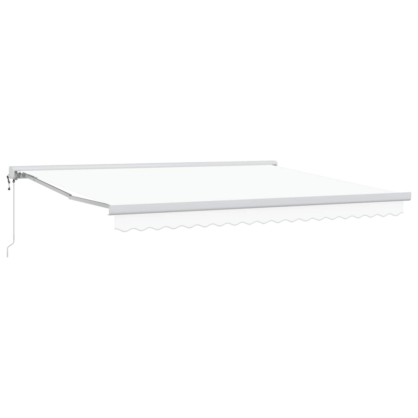 Toldo Retráctil Blanco 400 X 300 Cm Tela Y Metal_1