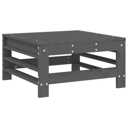Vidaxl Juego De Sofás De Jardín 5 Piezas Madera Maciza De Pino Gris_4