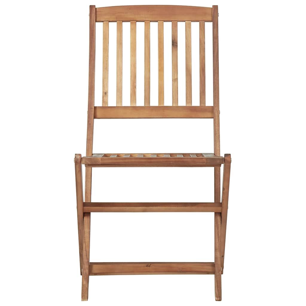 Vidaxl Sillas De Jardín Plegables 8 Uds Madera Maciza Acacia Y Cojines_4