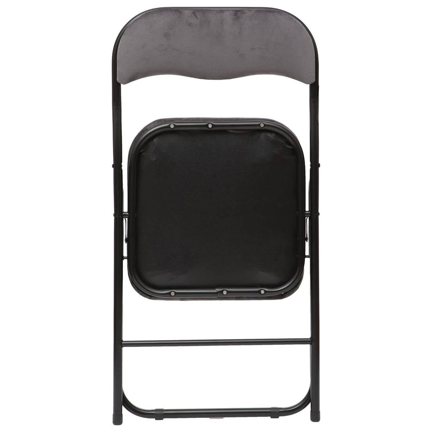 Set De 4 Sillas De Terciopelo Gris (44x52x73cm) - Sofisticación Y Comodidad Asegurada_3