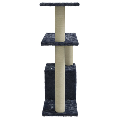 Rascador Para Gatos Con Postes De Sisal Gris Oscuro 70 Cm_3