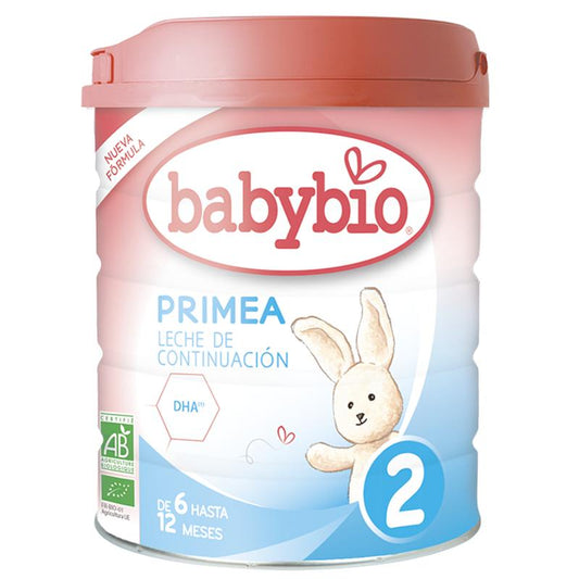 Leche continuación Primea 2 (6 a 12 meses) Ecológica Babybio 800g