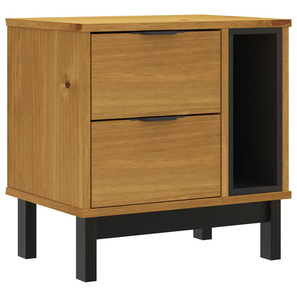 Mesita De Noche Flam Madera Maciza De Pino 49x35x50 Cm_0