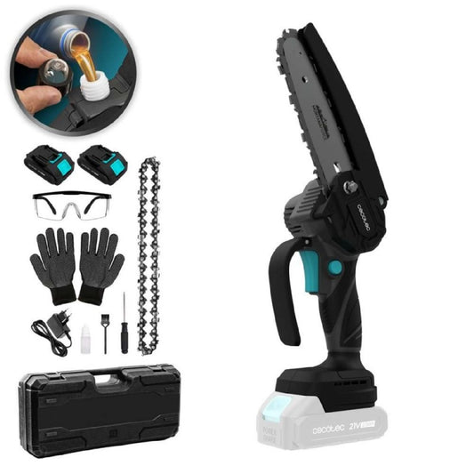 Cecotec Sierra De Podar 6 A Batería 21v Montanaforce 6000 Hand. 700w, Velocidad 24500rpm, Engrasador A Botón, Incluye 2_0