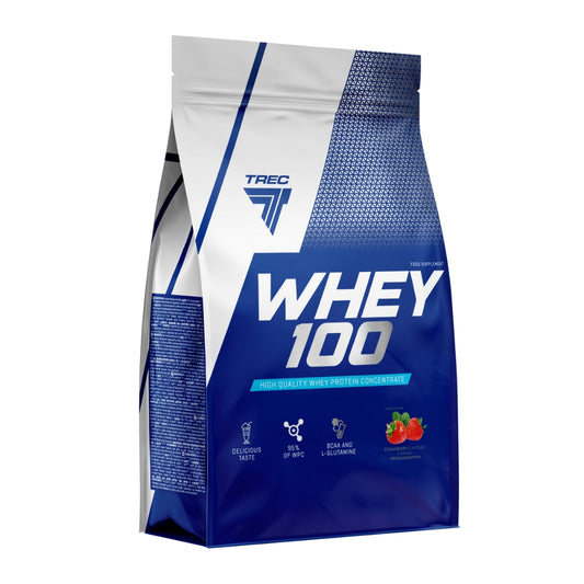 Proteína Whey 100 700g Sabor Fresa Trec Nutrition_0