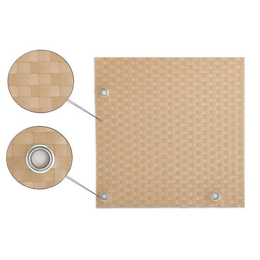 Panel De Ratán Para Balcón O Valla (beige) 100x500 Cm_0
