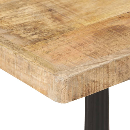 Mesa De Bistró Madera De Mango Rugosa 60x60x77 Cm_1