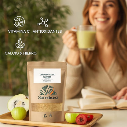 Amla en Polvo BIO | Samskara | para Cabello y Piel | Fuente Natural de Vitamina C, Colágeno y Calcio - 250 gr_3