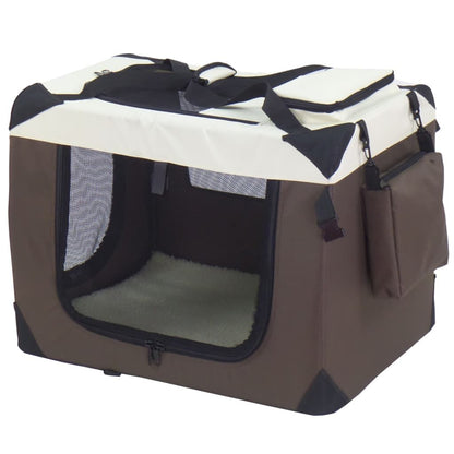 @pet Transportín Para Perros Nylon Marrón 50x34x36 Cm_0