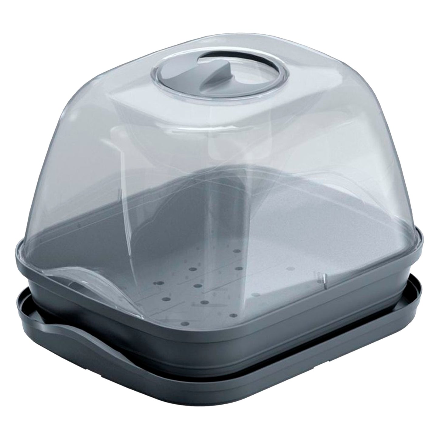 Semillero/bandeja Multiusos Con Tapa De Policarbonato Respana Table Greenhouse, Dimensiones (mm) 257x196x185, Color Antracita_0