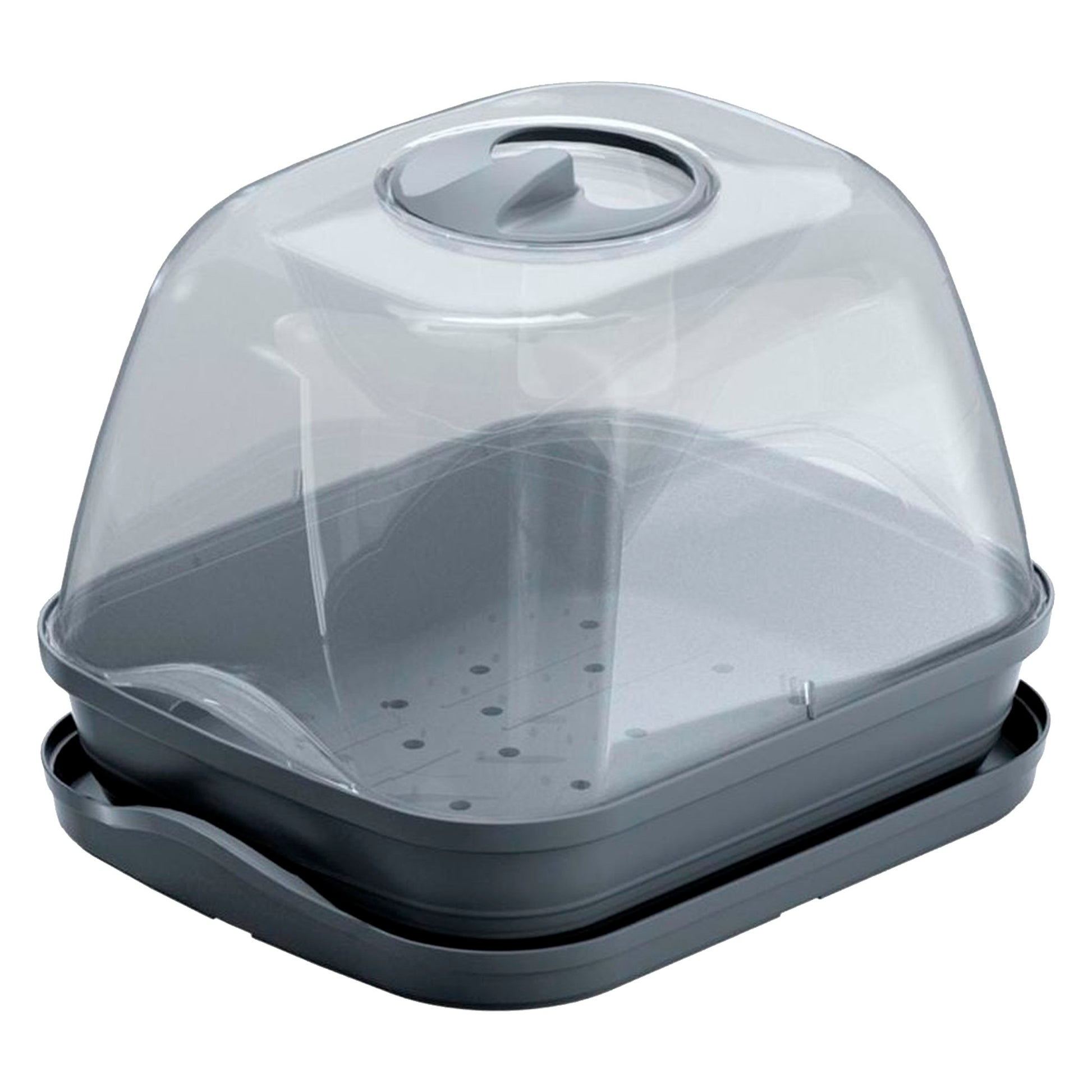 Semillero/bandeja Multiusos Con Tapa De Policarbonato Respana Table Greenhouse, Dimensiones (mm) 257x196x185, Color Antracita_0