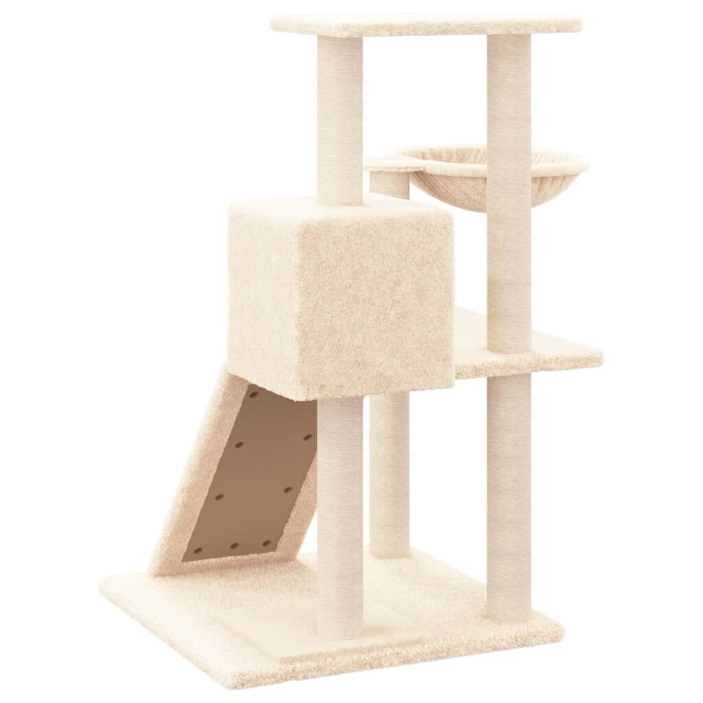 Vidaxl Rascador Para Gatos Con Postes De Sisal Color Crema 82 Cm_4