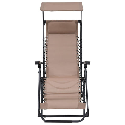 Sillas Plegables 2 Unidades Textilene Gris Taupe_2