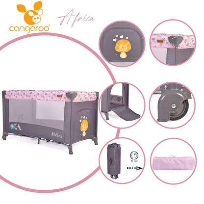 Cuna De Viaje Africa Pink_0
