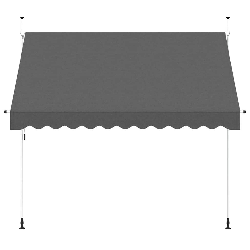 Toldo Retráctil De Operación Manual Antracita 300 Cm_2