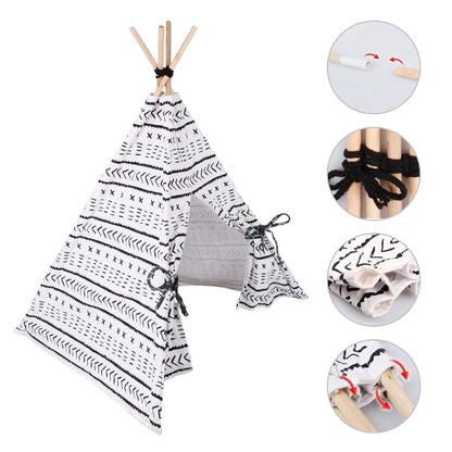 Well Home Carpa-tipi Para Mascotas De Lona 56x56x74cm