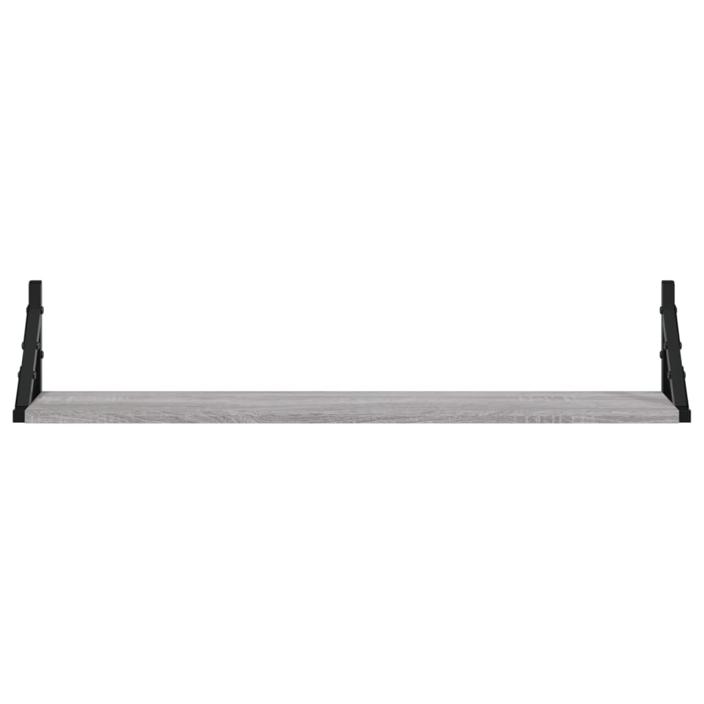 Estantes Pared 2 Uds Madera Ingeniería Gris Sonoma 80x15x15,5cm / Vetonek_4