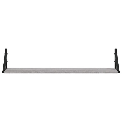 Estantes Pared 2 Uds Madera Ingeniería Gris Sonoma 80x15x15,5cm / Vetonek_4