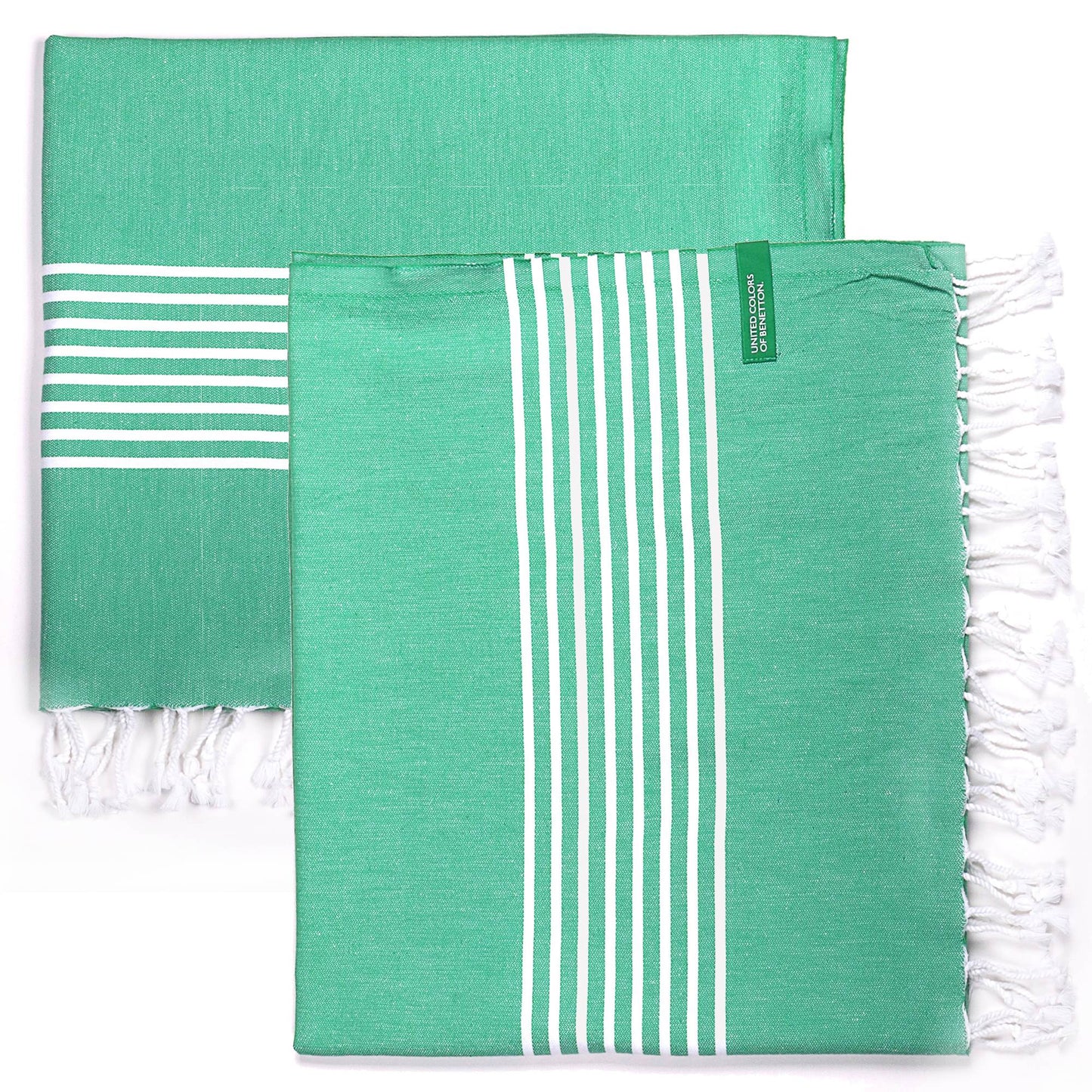 Set 2 Toallas Benetton Hamman 80x165cm 170gsm 100%algodon Verde Casa Benetton_0